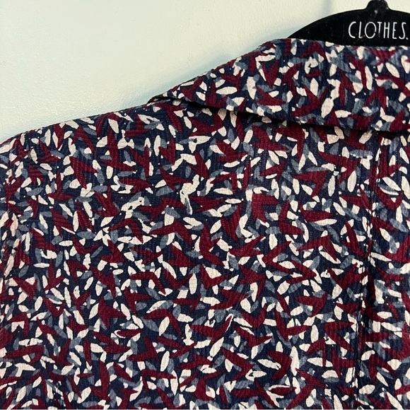 Tory Burch Cloque Drop Waist Silk Blend Tunic Top - Picture 13 of 14